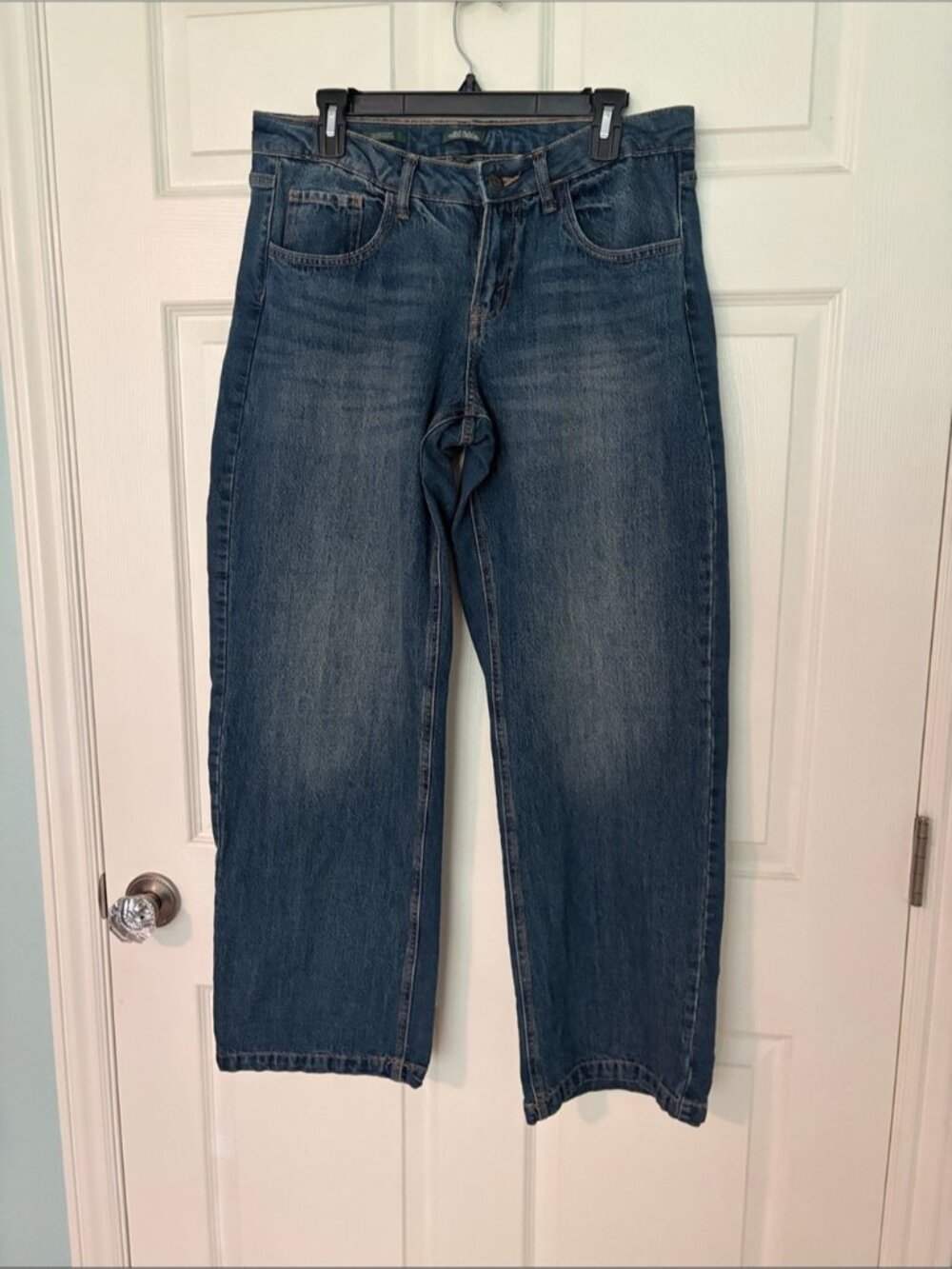 wild fable Low Rise Straight-Leg Jeans in Dark Blue Wash